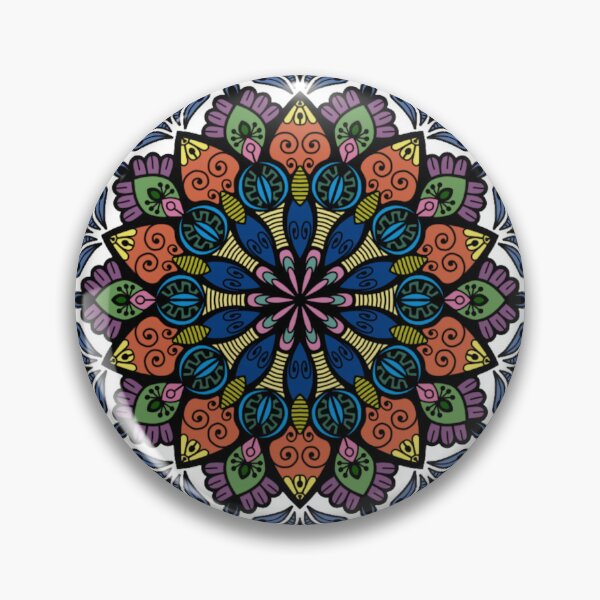 Item preview, Mandala geométrico tribal con forma de sol radiante designed and sold by FioreDiCiliegio.