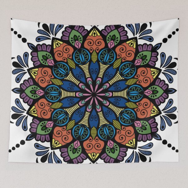 Item preview, Tribal Sunburst Geometric Mandala designed and sold by FioreDiCiliegio.
