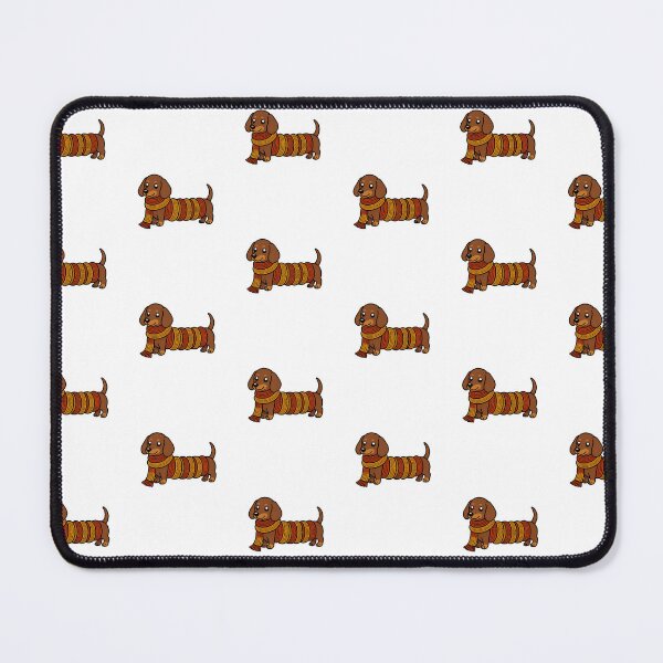 Item preview, Cozy Autumn Dachshund In Long Knitted Scarf Fall Dog Sticker Art designed and sold by wildsilencee.