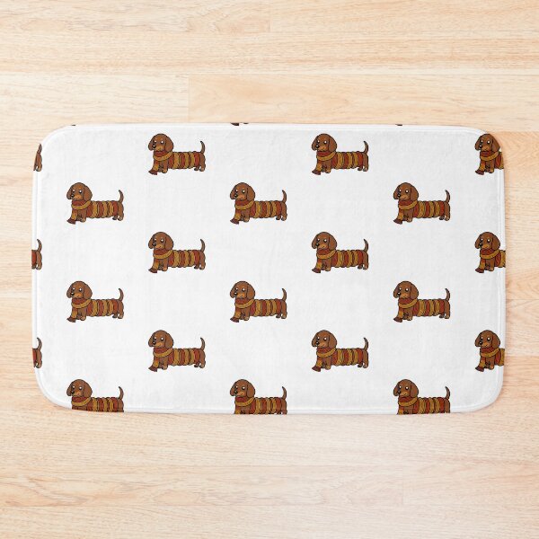 Item preview, Cozy Autumn Dachshund In Long Knitted Scarf Fall Dog Sticker Art designed and sold by wildsilencee.