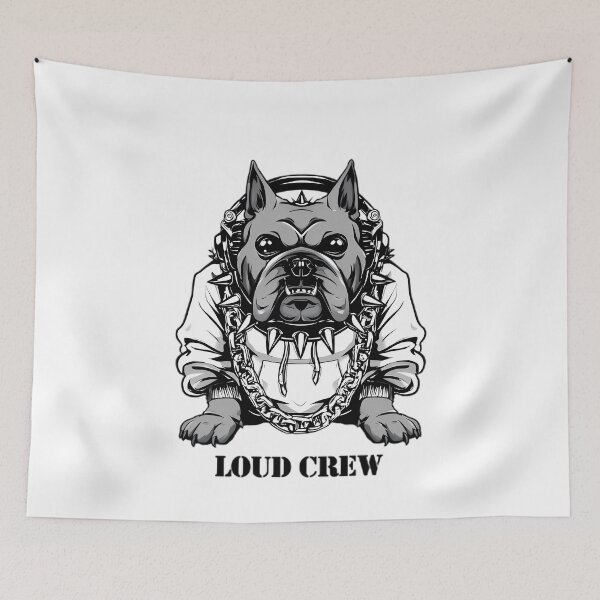 Item preview, Fierce Y2K Punk Bulldog Mascot designed and sold by Retro Whimsy.
