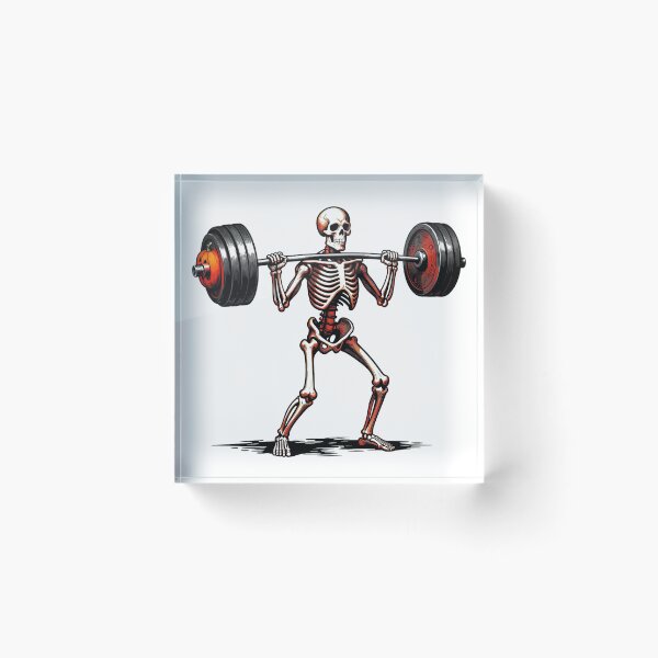 Item preview, Skeleton Deadlift Halloween Gym Motivation & Streetwear Graphic designed and sold by Thompika.