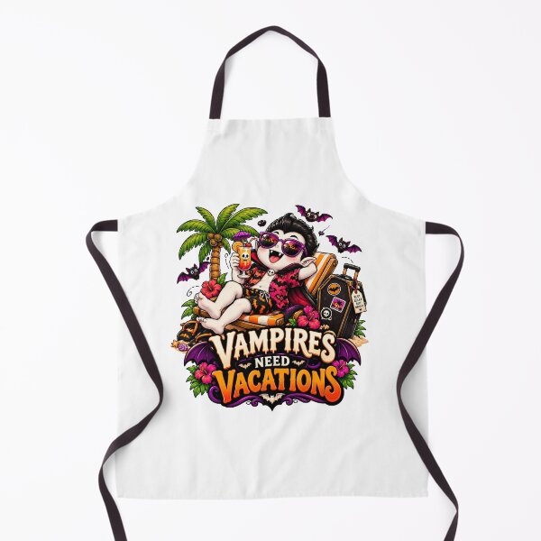 Item preview, Vampires Need Vacations Halloween Graphic, Funny Vampire PNG, Tropical Halloween Clipart designed and sold by Pixanova.