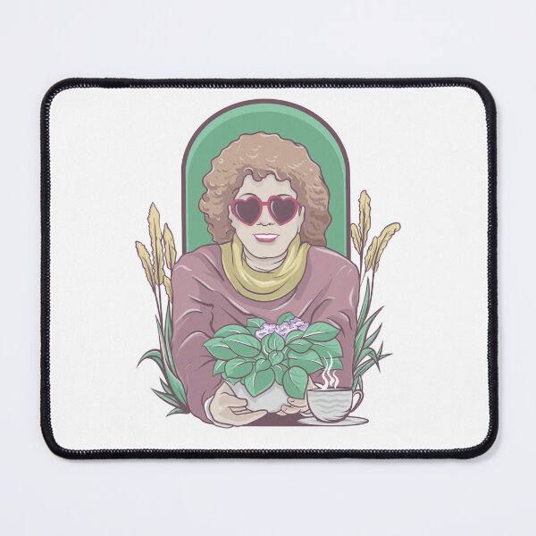 Item preview, Retro Blonde Lady Heart Glasses Gardener designed and sold by Skidipap-art.