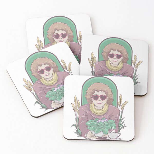 Item preview, Retro Blonde Lady Heart Glasses Gardener designed and sold by Skidipap-art.