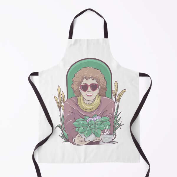 Item preview, Retro Blonde Lady Heart Glasses Gardener designed and sold by Skidipap-art.