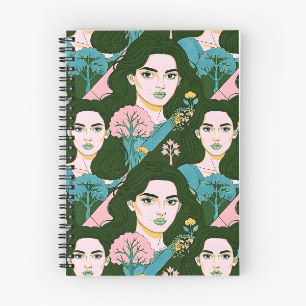 Item preview, Bold women Pastel botanicals dynamic lines designed and sold by Andimoot.