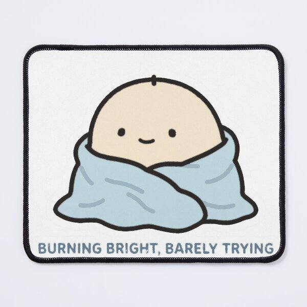 Item preview, Cute Chibi Candle Blanket Burning Bright Barely Trying Halloween Sticker designed and sold by xiaoxiaochibi.