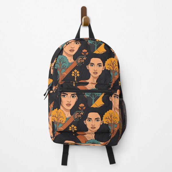 Item preview, Bold women Retro botanicals dynamic lines designed and sold by Andimoot.