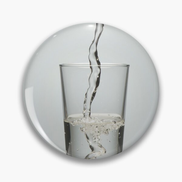 Item preview, Monochrome Water Stream Pouring Glass Art designed and sold by profustock.