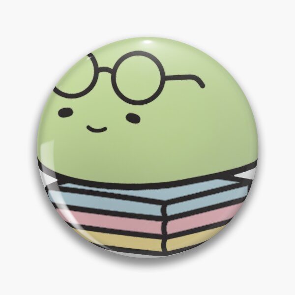 Item preview, Cute Chibi Bookworm Glasses Booked And Busy Halloween Sticker designed and sold by xiaoxiaochibi.