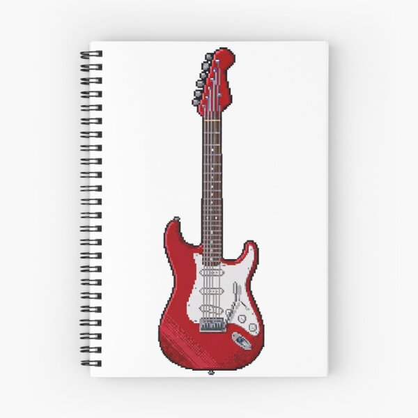 Item preview, Retro Pixel-Art Red Electric Guitar designed and sold by AbstractOps.