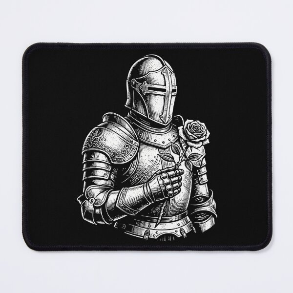 Item preview, Medieval Knight Holding Rose Vintage Fantasy Gothic designed and sold by CarmelaSam.