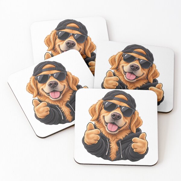 Item preview, Cool Golden Retriever – Chill Dog in Sunglasses designed and sold by BigGreenStore.