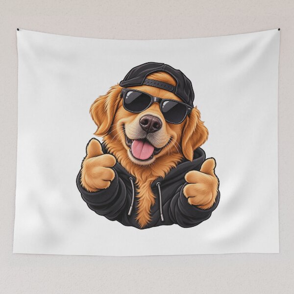 Item preview, Cool Golden Retriever – Chill Dog in Sunglasses designed and sold by BigGreenStore.