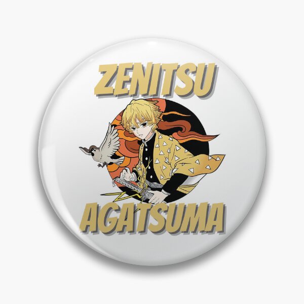 Item preview, Zenitsu Agatsuma Chuntaro Thunder Breathing Demon Slayer designed and sold by friends420.