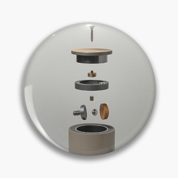 Item preview, Exploded View Minimalist Lamp Components Art designed and sold by profustock.