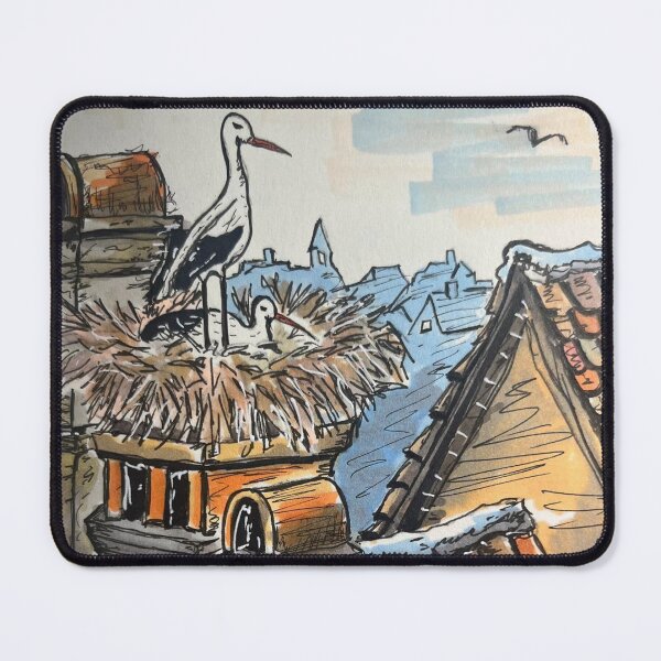 Item preview, Storks on the roof designed and sold by V&Z Ninish.