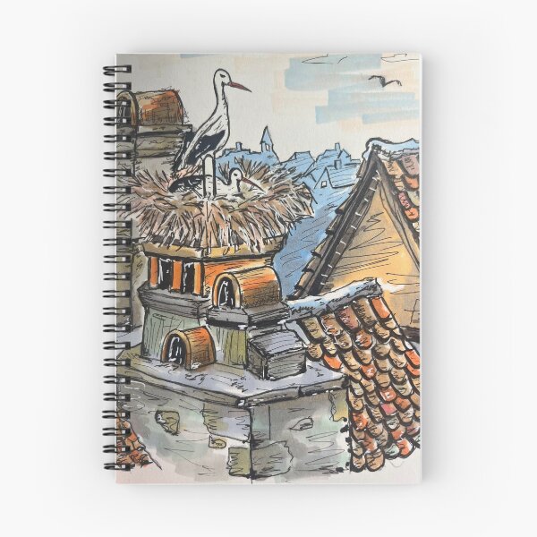 Item preview, Storks on the roof designed and sold by V&Z Ninish.