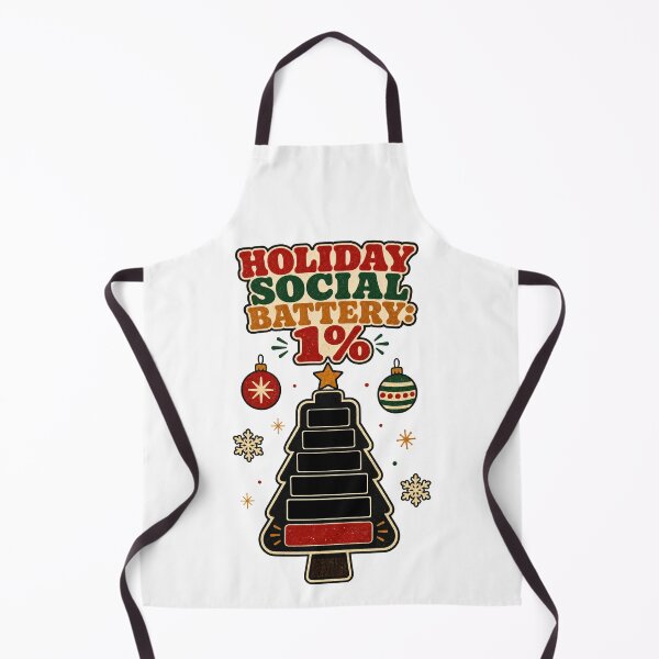Item preview, Introvert Christmas Holiday Social Battery 1% Funny Shirt designed and sold by Art JSMY.