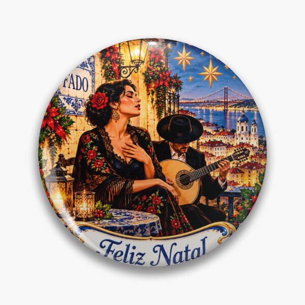 Item preview, Portuguese Fado Christmas, Lisbon Music, Portugal Christmas Gift, Azulejo Holiday Decoration designed and sold by Alegria Azul .