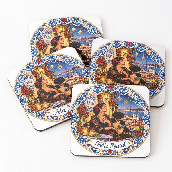 Item preview, Portuguese Fado Christmas, Lisbon Music, Portugal Christmas Gift, Azulejo Holiday Decoration designed and sold by Alegria Azul .
