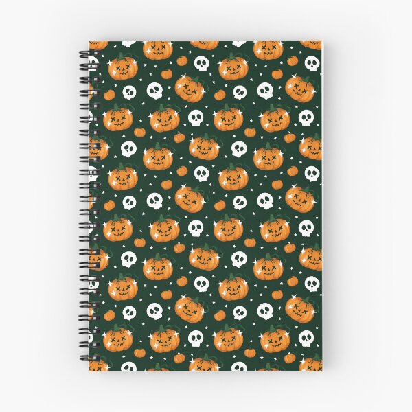 Item preview, Cute Pumpkin and Skulls Halloween Pattern designed and sold by Derek Gillette.
