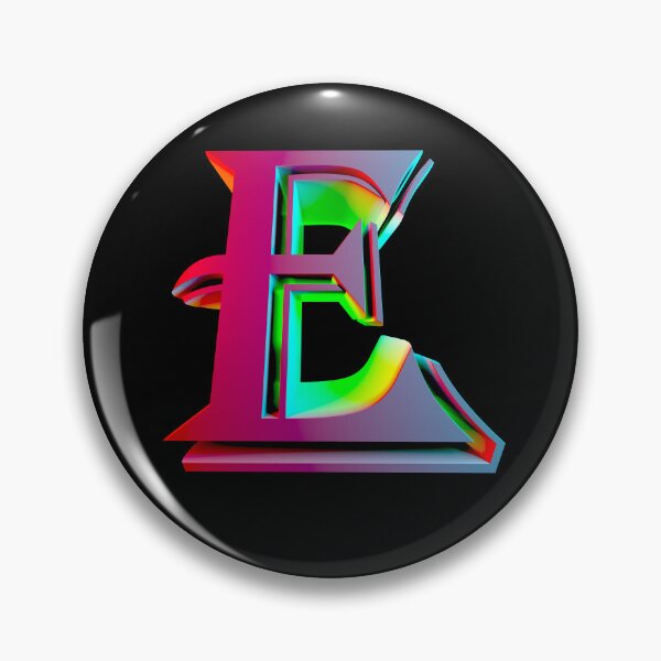 Item preview, Neon 3D Letter E - Retro Synthwave Style designed and sold by Creatigrafo.