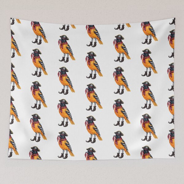 Item preview, Pirate Oriole Halloween Bird designed and sold by Tiffany Roy.