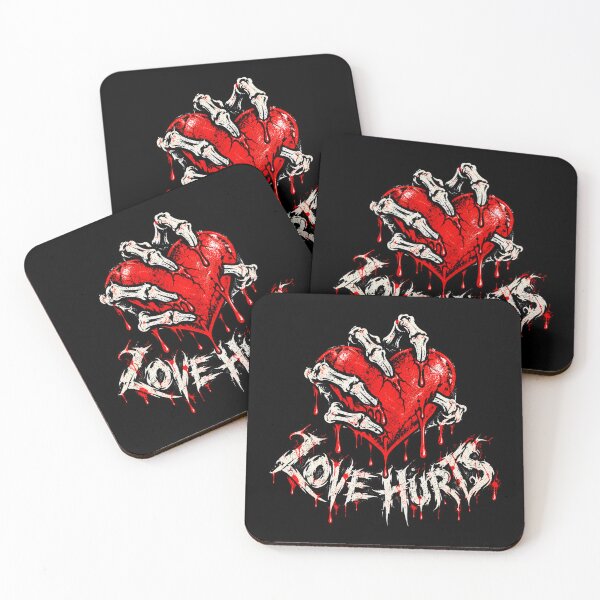 Item preview, Love Hurts Vintage Grunge Heart and Bones Graphic designed and sold by SeriouslyArtistical.