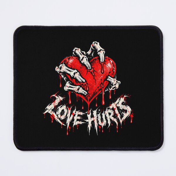 Item preview, Love Hurts Vintage Grunge Heart and Bones Graphic designed and sold by SeriouslyArtistical.