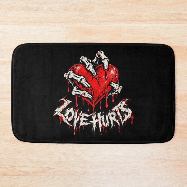 Item preview, Love Hurts Vintage Grunge Heart and Bones Graphic designed and sold by SeriouslyArtistical.