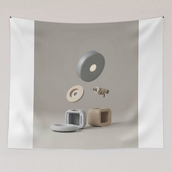 Item preview, Floating Geometric Industrial Components Art designed and sold by profustock.