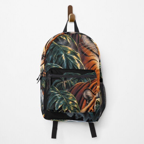 Item preview, Jungle Tiger Moonlight Wildlife Art designed and sold by RkskArt.