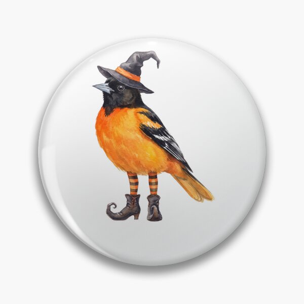 Item preview, Witch Oriole Halloween Hat designed and sold by Tiffany Roy.