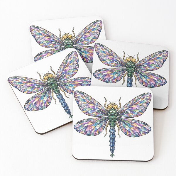 Item preview, Dragonfly Crystal Sticker - Rainbow Diamond Iridescent Insect designed and sold by Crystal Critters .