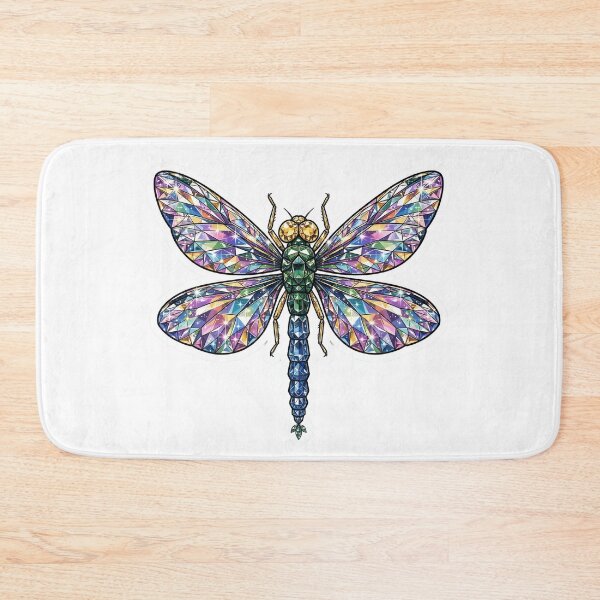 Item preview, Dragonfly Crystal Sticker - Rainbow Diamond Iridescent Insect designed and sold by FineLineBotanical .