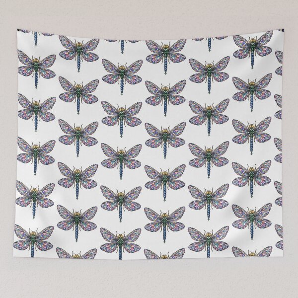 Item preview, Dragonfly Crystal Sticker - Rainbow Diamond Iridescent Insect designed and sold by FineLineBotanical .