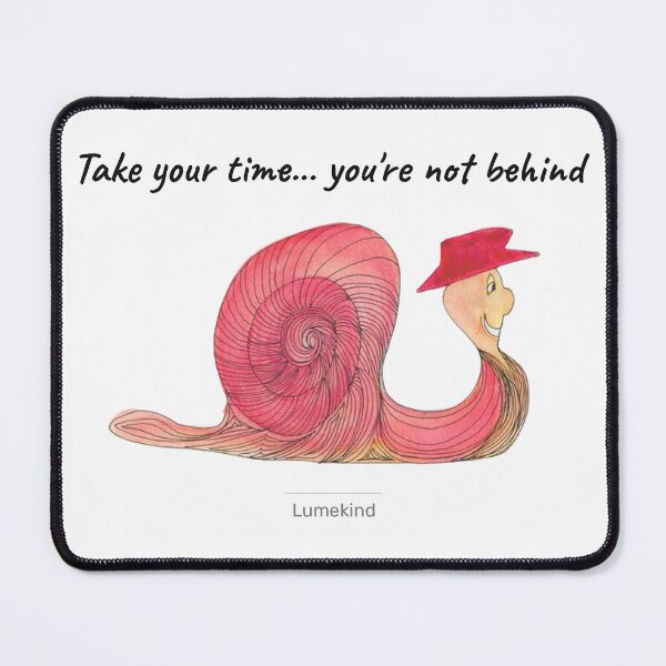 Item preview, Take Your Time Snail Watercolor Quote designed and sold by lumekind.