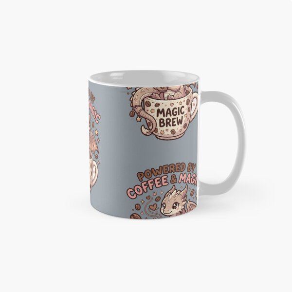 Item preview, Kawaii Coffee Dragon Powered by Coffee and Magic Cute Fantasy designed and sold by WINY STUDIO.