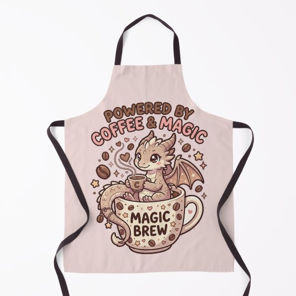 Item preview, Kawaii Coffee Dragon Powered by Coffee and Magic Cute Fantasy designed and sold by WINY STUDIO.