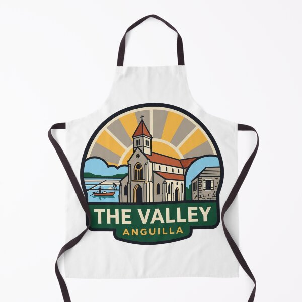 Item preview, Unique The Valley Anguilla Travel Badge, Historic St Gerard Church & Salt Pond Heritage Emblem designed and sold by raedattia.