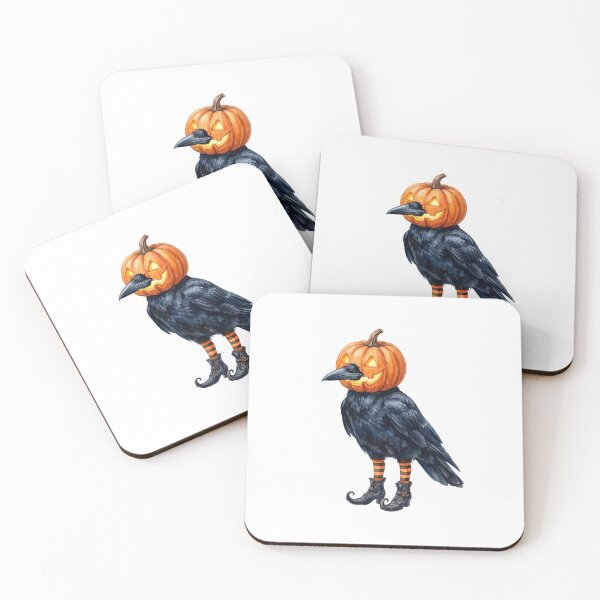 Item preview, Pumpkin Crow Halloween Mask designed and sold by Tiffany Roy.