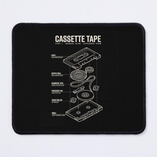 Item preview, Cassette Tape Exploded View Type I Normal Bias designed and sold by nessismore.
