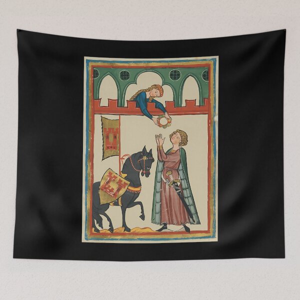 Item preview, Lady Awarding Knight A Garland 14Th Century designed and sold by CarmelaSam.