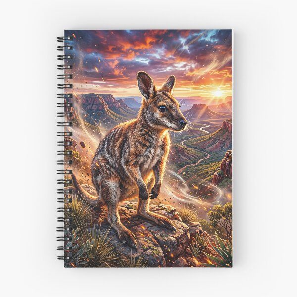 Item preview, Wallaby at Sunset - Australian Canyon Art designed and sold by Lucid Dream Pixel.