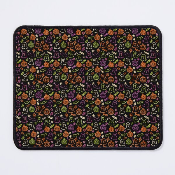 Item preview, Halloween Pumpkin Ghost and Bats Drawn Pattern designed and sold by Derek Gillette.