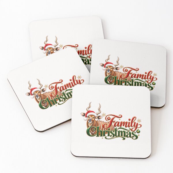 Item preview, Family Christmas Kudu Holiday Design designed and sold by annenambiro.