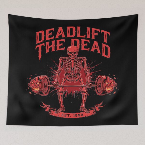 Item preview, Skeleton Deadlift Halloween Gym Motivation & Streetwear Graphic designed and sold by Thompika.