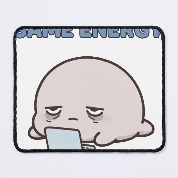 Item preview, Funny Chibi Blobfish Laptop Same Energy Work From Home Sticker designed and sold by xiaoxiaochibi.